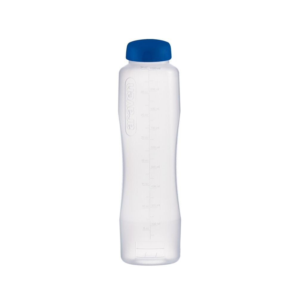 BOTELLA LIQUIDO 1 LT C/TAPA AZUL #847 ARAVEN