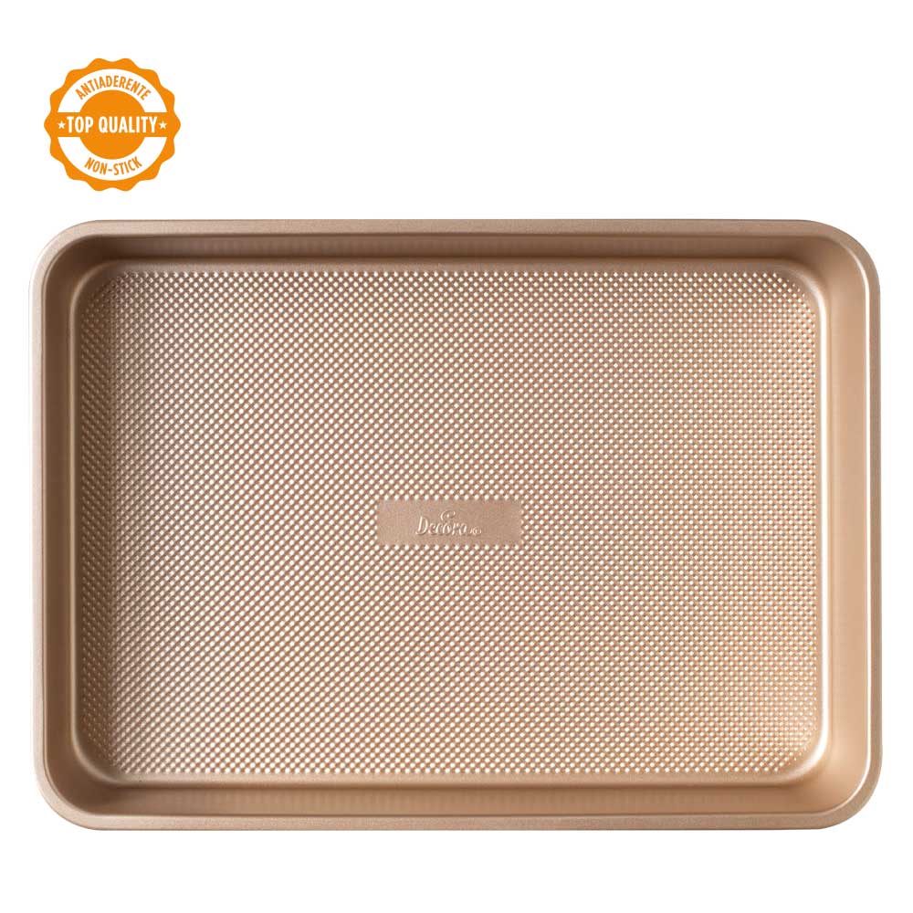 MOLDE RECTANG ANTIAD ROSE GOLD 35X24 CM DECORA