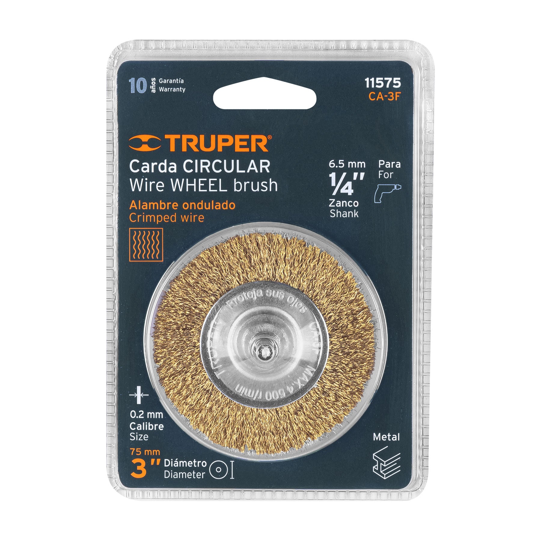 GRATA CIRCULAR C/VASTAGO 3" CA-3F TRUPER