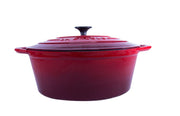 CACEROLA OVALADA ROJA 24 CM 4 LT LA CREOLE