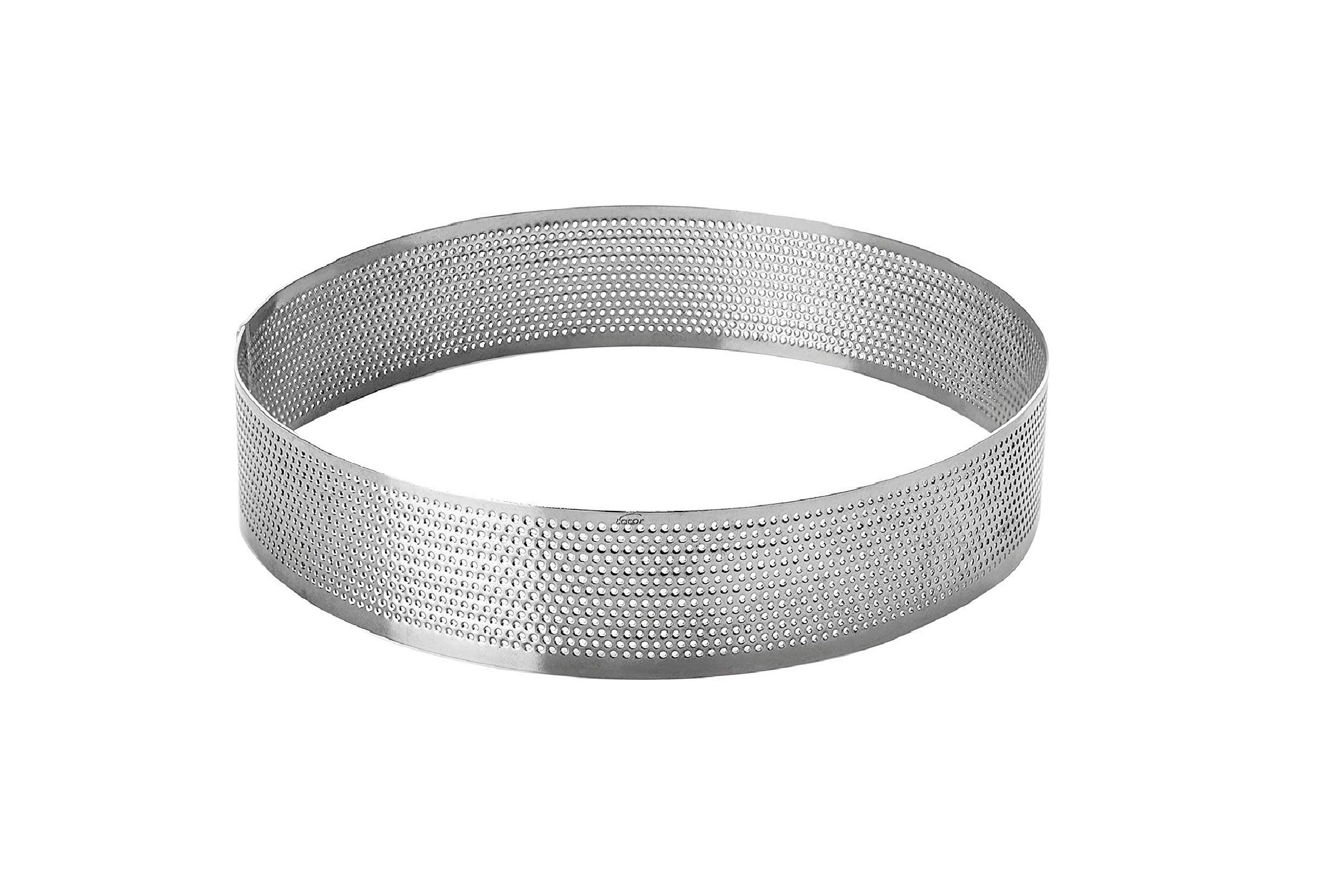 MOLDE ARO MICROPERFORADO INOX 10 X 3.5 H CM DECORA