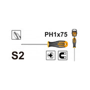 DEST. CRUZ INGCO PH1 5 X 75 MM HS68PH1075