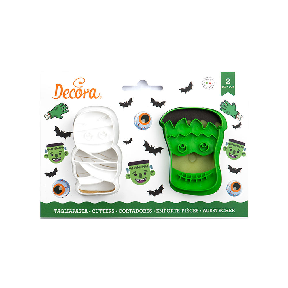 SET 2 CORTA GALLETA MONSTRUOS HALLOWEEN DECORA