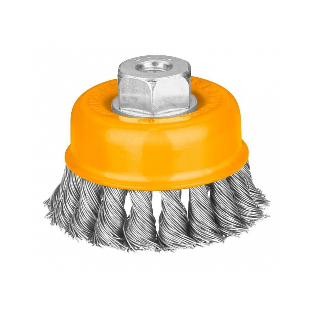 GRATA COPA TRENZADO 100 MM INGCO WB21001