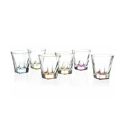 SET 6 VASOS BAJOS 27 CL FUSION COLOR RCR