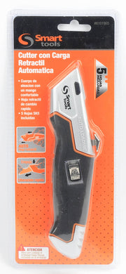 CUCHILLO CARTONERO RETRACTIL SMART 6101905 GRIS