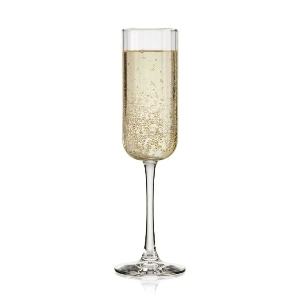 SET 4 COPAS ESPUMANTE FLAUTA PANELLO 221 ML LIBBEY