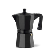 CAFETERA VITTO ALUMINIO NEGRA 3 TAZAS ILSA