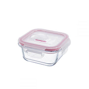 CONTENEDOR DE VIDRIO CUADRADO 300 ML PEDRINI