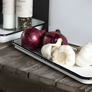 BANDEJA ENLOZADA BLANCA 35X12.7 CM