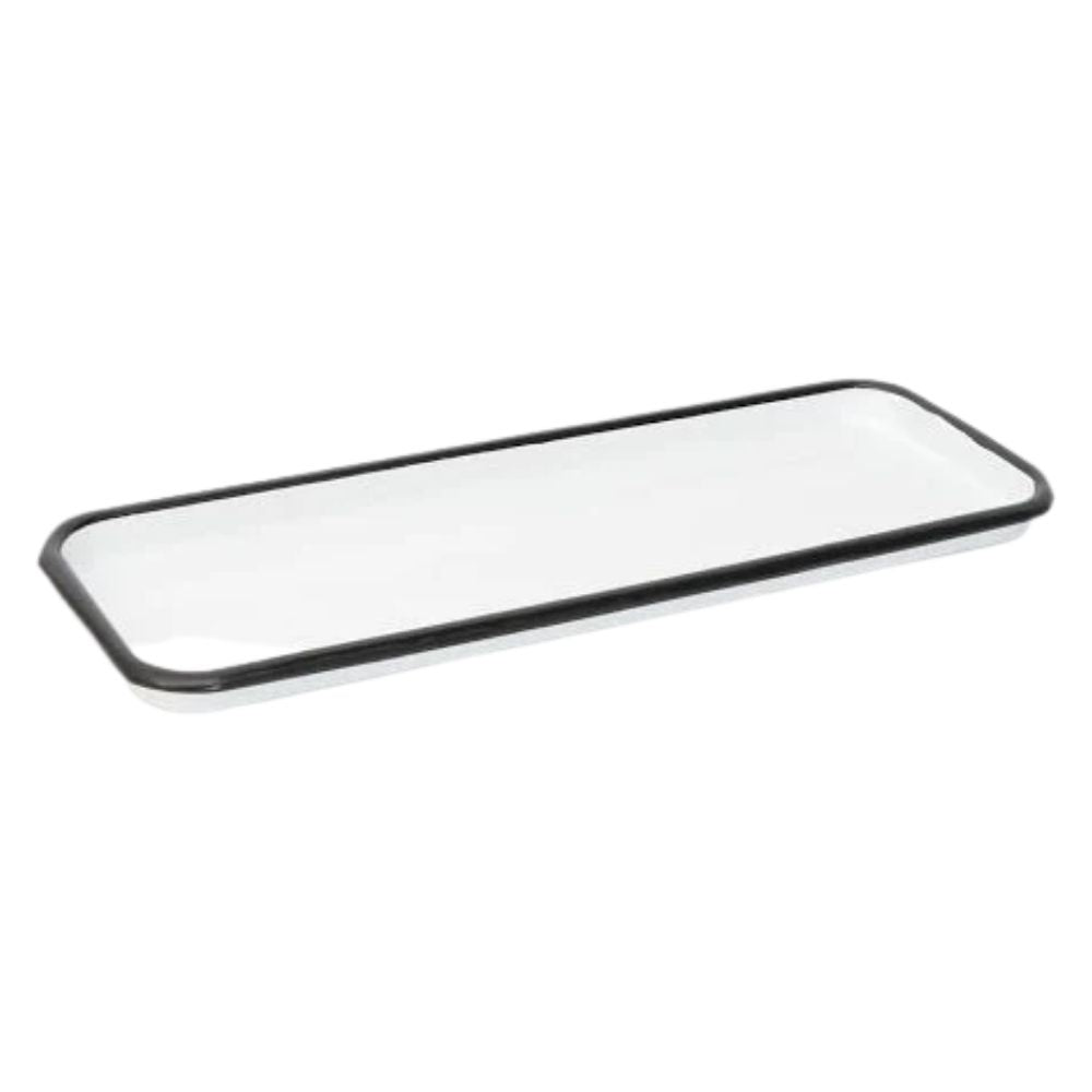 BANDEJA ENLOZADA BLANCA 35X12.7 CM