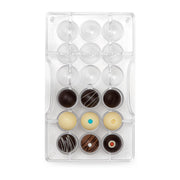 MOLDE DE CHOCOLATE SEMIESFERA 18 CAV DECORA