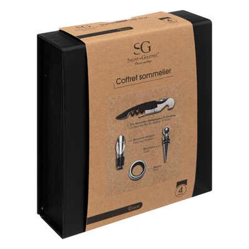 KIT DE VINO 4 PIEZAS LUX SECRET DE GOURMET