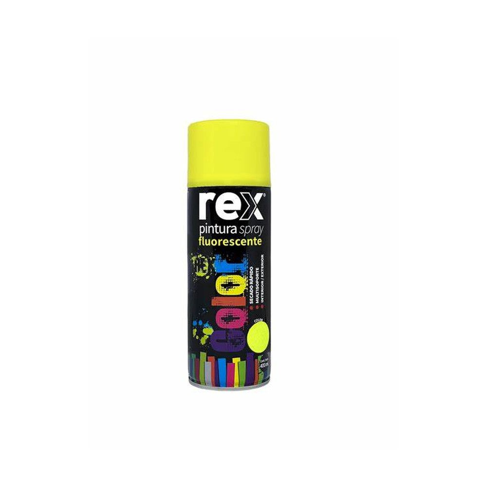 PINTURA SPRAY FLUOR AMARILLO REX 400 ML