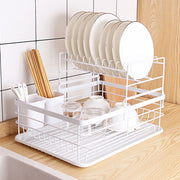 SECAPLATOS ESCURRIDOR 2 NIVELES INOX BLANCO SIMPLIT