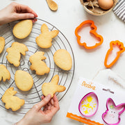 SET 2 CORTA GALLETA HUEVO Y CARA CONEJO DECORA