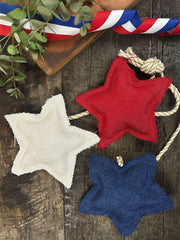 SET 3 ESTRELLAS LINO DIECIOCHO INDIGO DE PAPEL