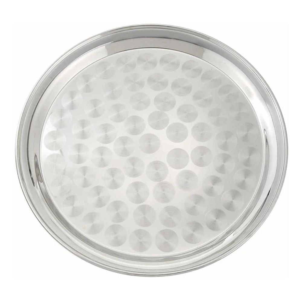 BANDEJA REDONDA ACERO INOX 45 CM SM