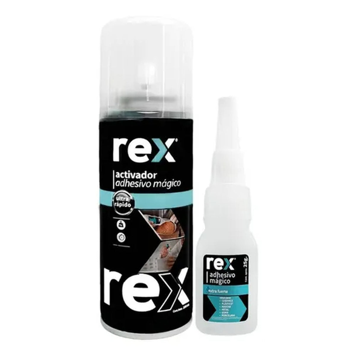 ADHESIVO MAGICO 100 G + ACTIVADOR 400 ML REX