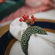 SET 4 ANILLO SERVILLETERO VERDE MIRO CHRISTMAS