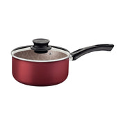 OLLA 2.1LT 18CM ROJA TAPA VIDRIO TRAMONTINA