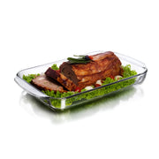 ASADERA RECTANGULAR VIDRIO 32X18 CM 1.9 LT PYR-O-REY
