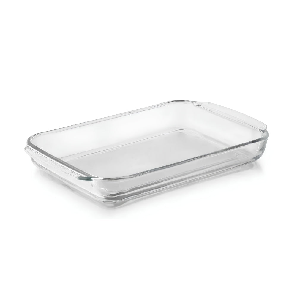ASADERA RECTANGULAR VIDRIO 32X18 CM 1.9 LT PYR-O-REY