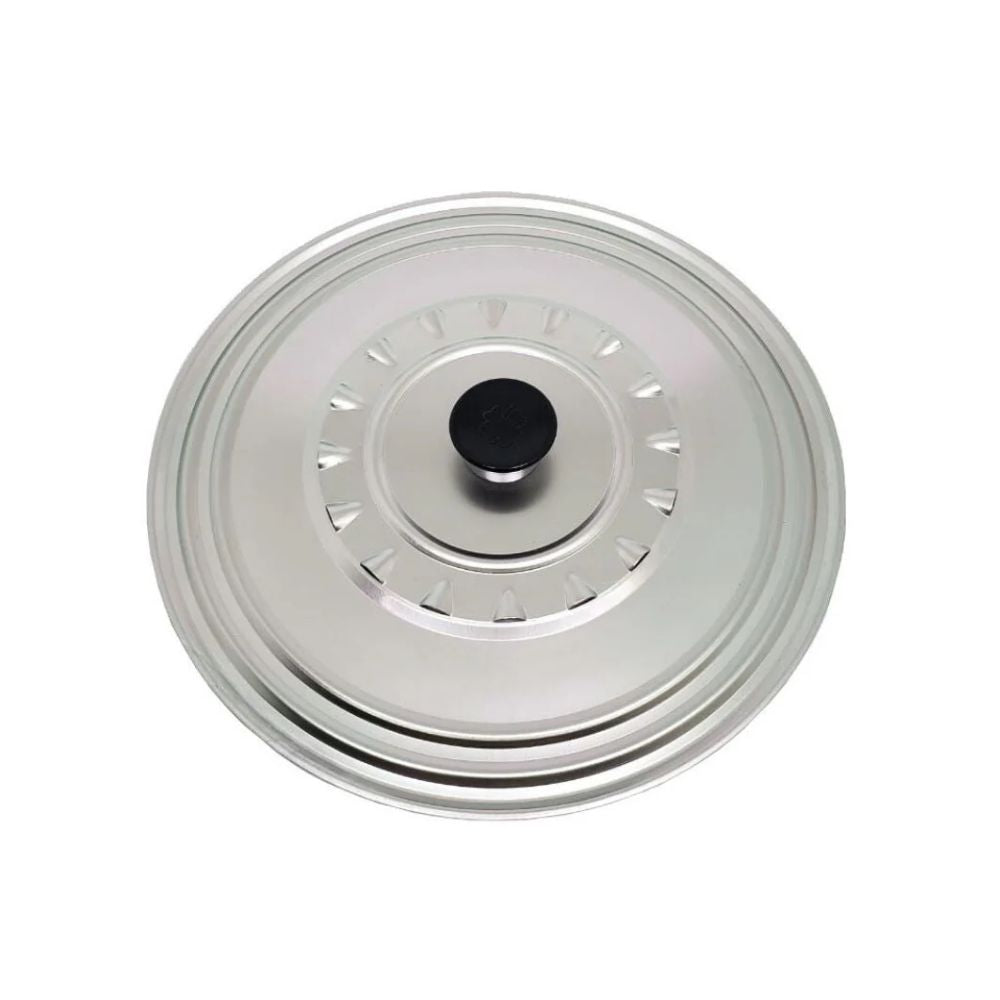 TAPA 16-18-20 CM PERFORADA ALUMINIO PULIDO ILSA