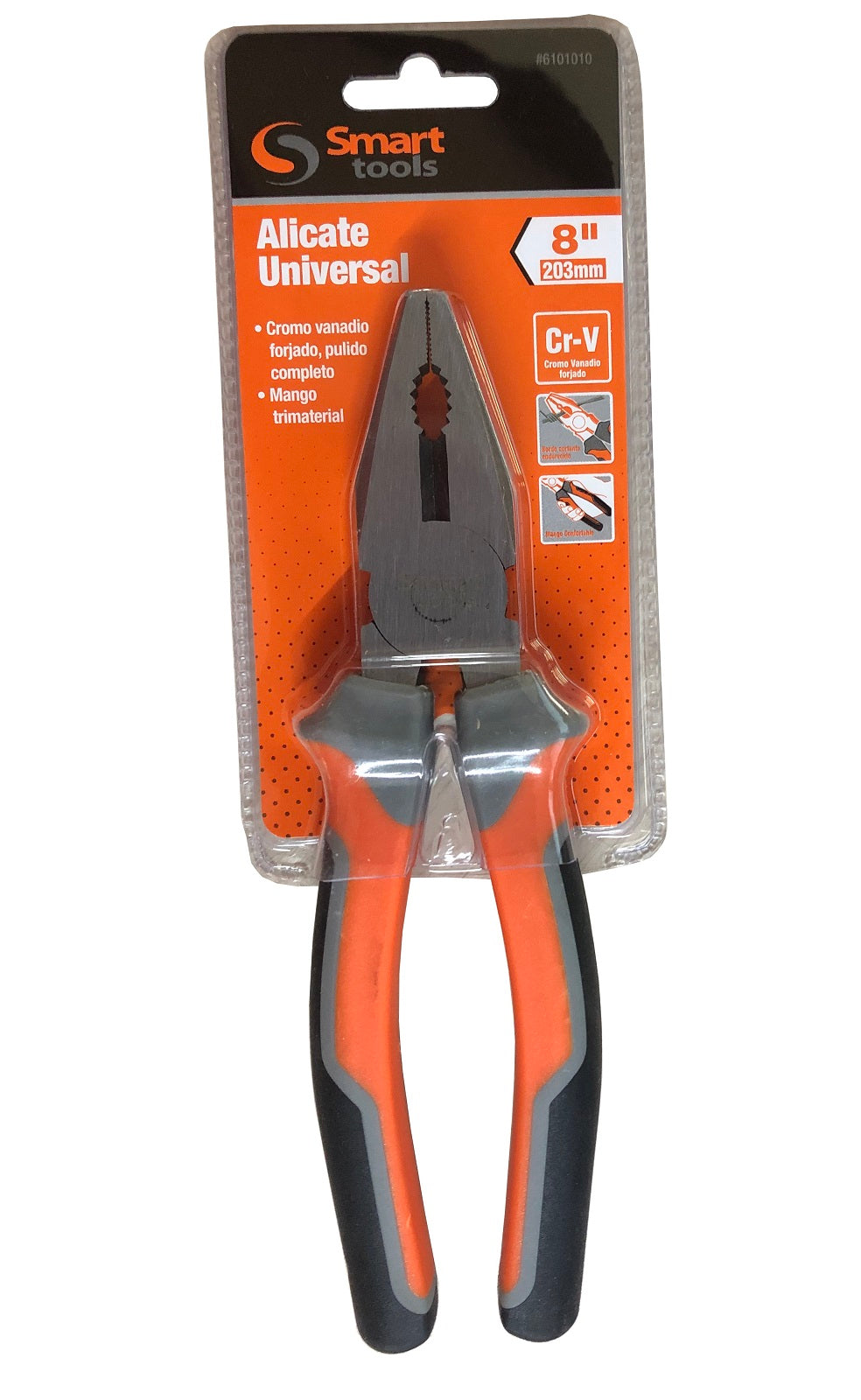 ALICATE UNIVERSAL 8" SMART TOOLS PULIDO 6101010