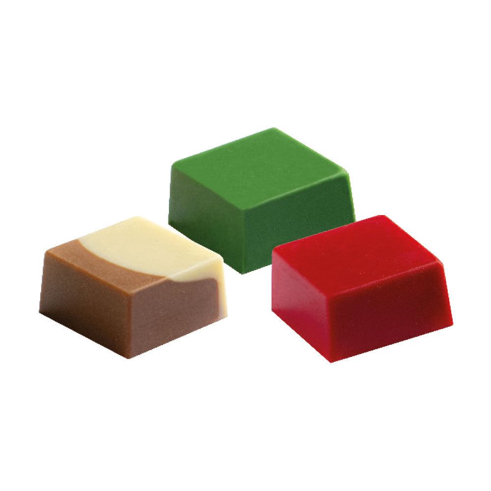 MOLDE DE CHOCOLATE CUADRADO 18 CAV DECORA