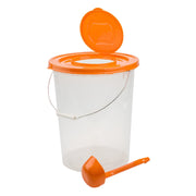 BALDE PLASTICO DOBLE TAPA 20 LTS CON CUCHARON REY PLAST