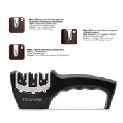 AFILADOR CUCHILLOS 20 CMS REF 9425 3 CLAVELES