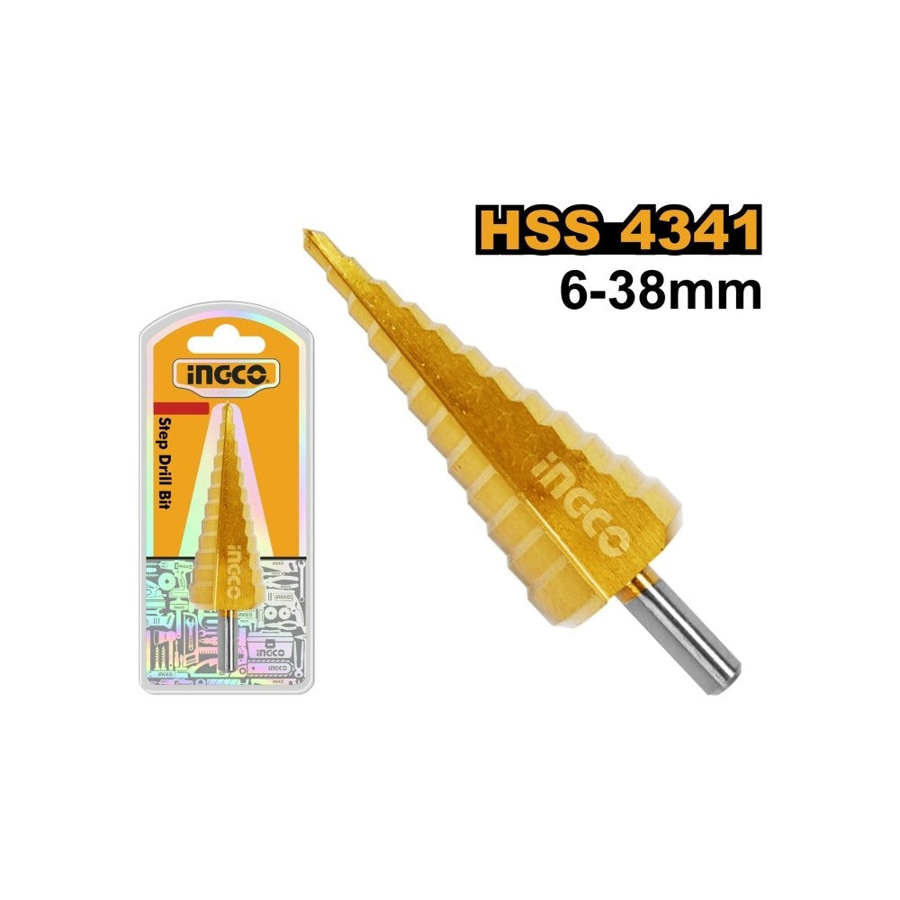 BROCA ESCALONADA INGCO 6-38 MM AKSDS63803