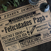 PACK MESA 6 PERSONAS PRENSA PAPA INDIGO DE PAPEL