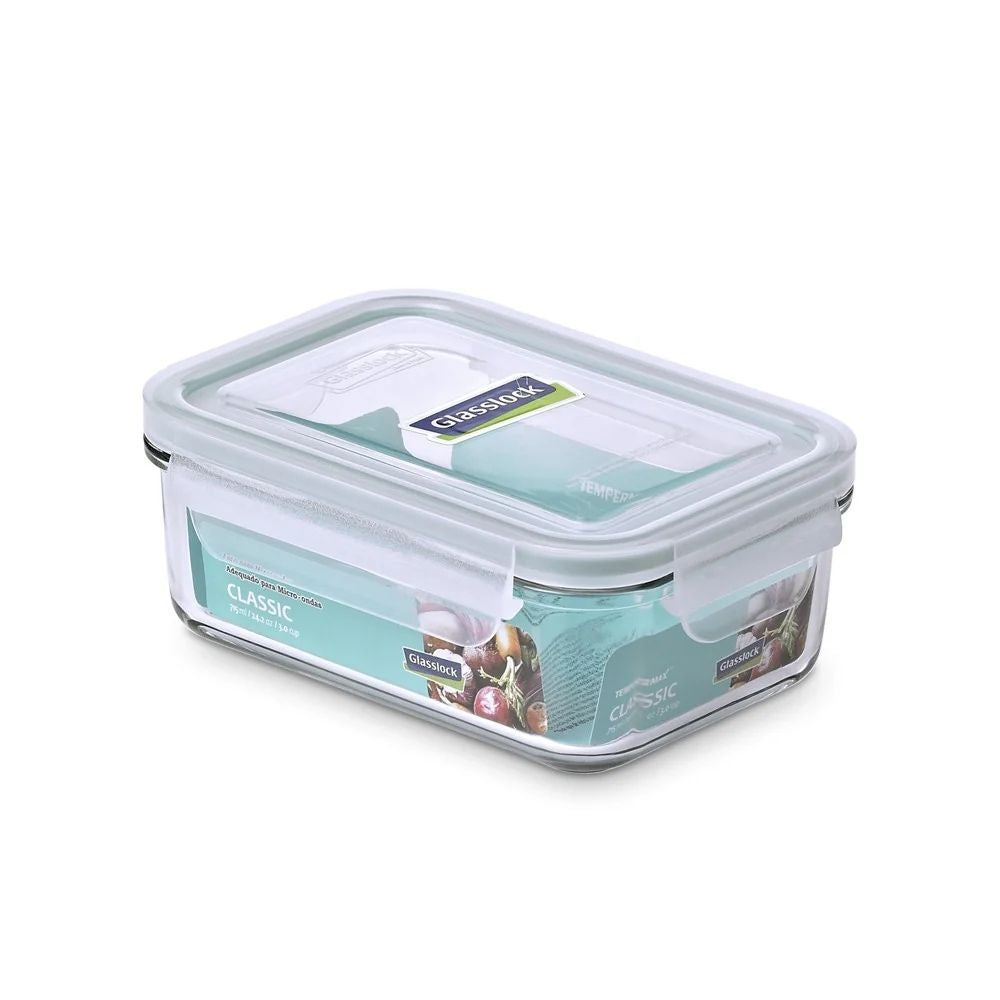 HERMETICO RECTANGULAR VIDRIO 715 ML GLASSLOCK