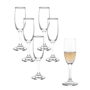 JUEGO 6 COPAS FLUTE RIOJA CRISTAR