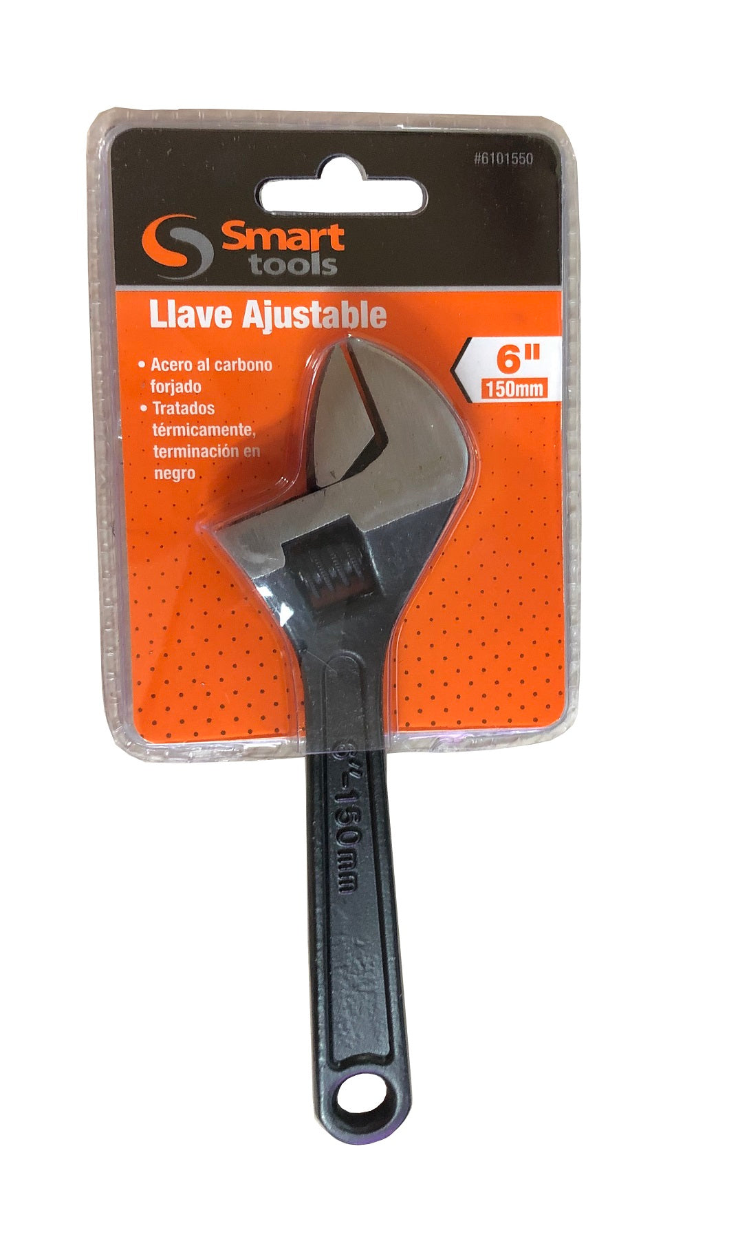 LLAVE FRANCESA PAVONADA 6" SMART TOOLS