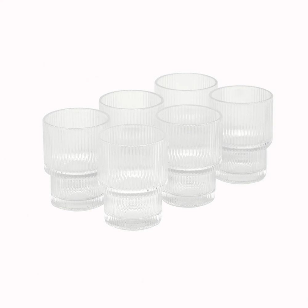 SET 6 VASOS CORTO VINTAGE CHARLOTTE 200 ML SIMPLIT