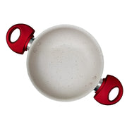 PAILA BLANCA MARMOLEADA 16 CM ARTE ANDINO