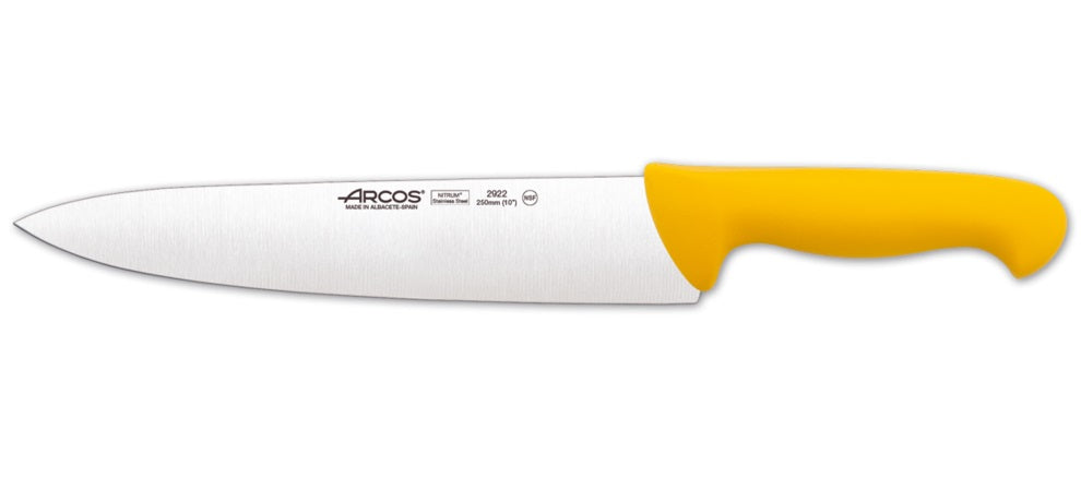 CUCHILLO COCINERO 25 CM AMARILLO 2922 ARCOS