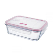 CONTENEDOR DE VIDRIO RECTANGULAR 1.5 LT PEDRINI