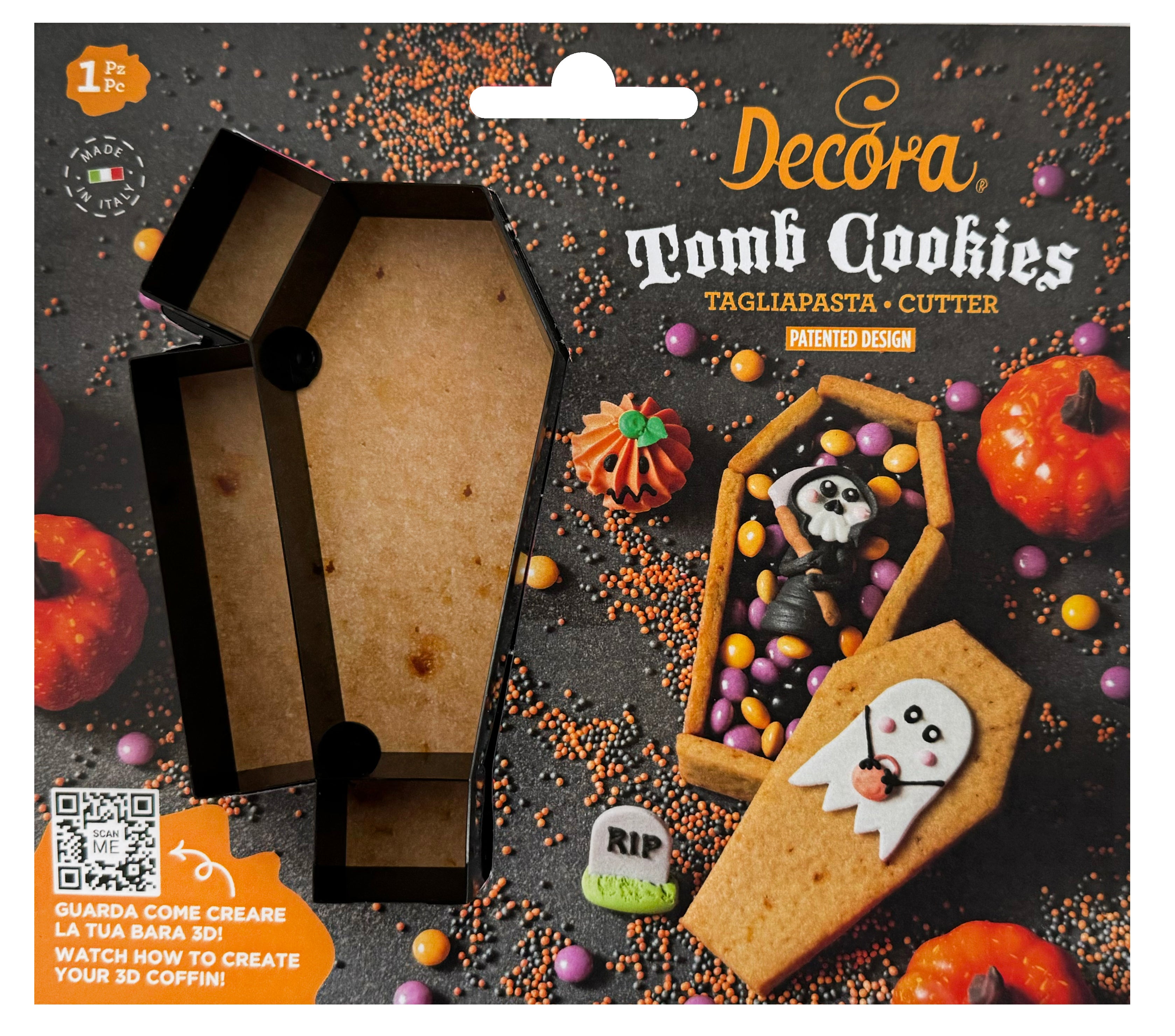 SET CORTA GALLETA ATAUD 3D HALLOWEEN DECORA