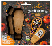 SET CORTA GALLETA ATAUD 3D HALLOWEEN DECORA