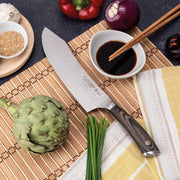 CUCHILLO COCINERO SAKURA HOJA CURVA 20 CM #1028 3 CLAVELES