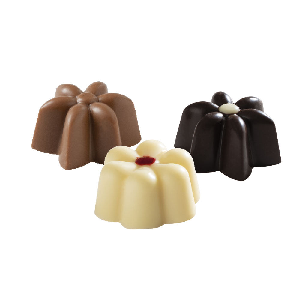 MOLDE DE CHOCOLATE FLORES 15 CAV  DECORA