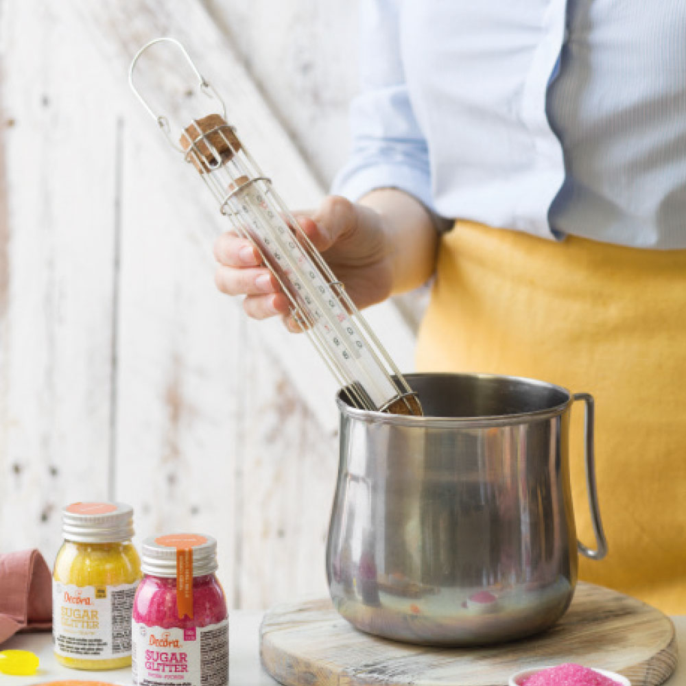 TERMOMETRO PARA AZUCAR  +80° +180° DECORA