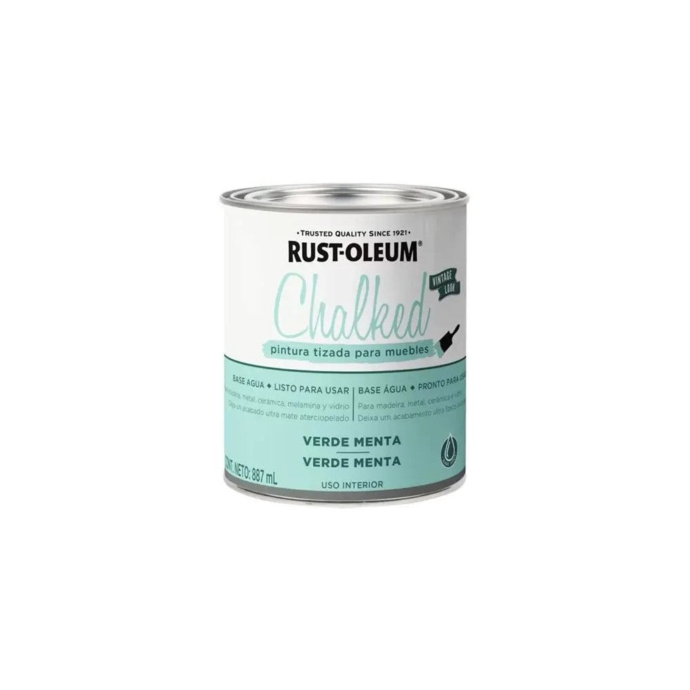 PINTURA TIZADA CHALKED 887 ML VERDE MENTA RO