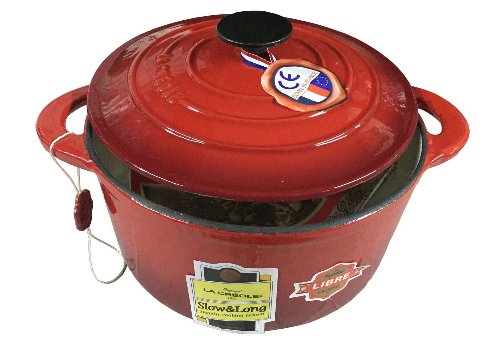 CACEROLA ROJA 24 CM 4 LT LA CREOLE