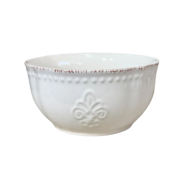 BOWL FLOR LIS CREMA 15X8 CM