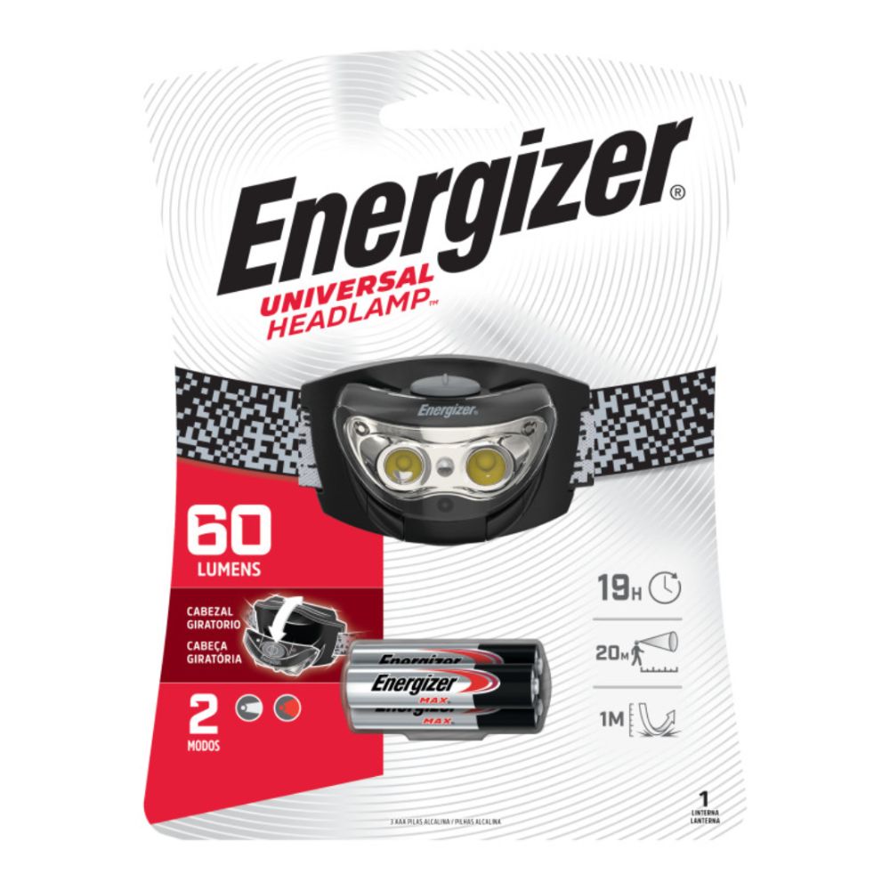 LINTERNA MANOS LIBRES UNIVERSAL 60 LM ENERGIZER